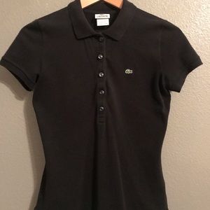 Black Lacoste shirt